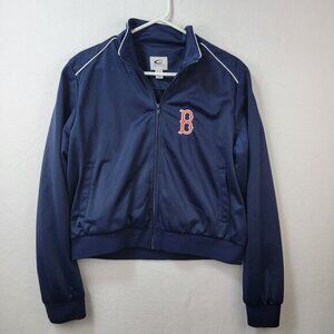 G-III Sports Boston Red Sox Navy Blue Track Jacket‎ Womens XL